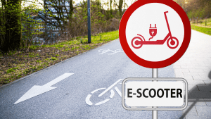 There are scooter signs and safety reminders we can check. You must follow those safety signs. 