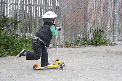 both children and adult can use a scooter