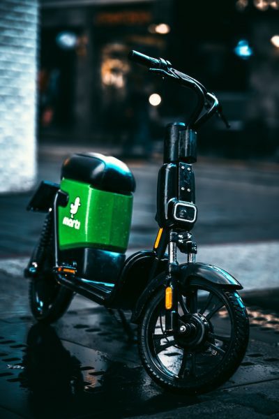Practice scooter safety measures when riding during rainy weather