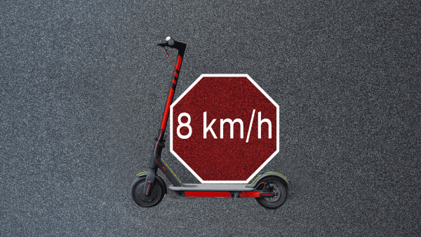scooter speed limit 8 km/hr
