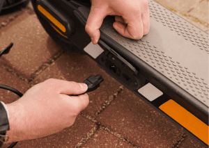 Charging port to recharge your ride. 