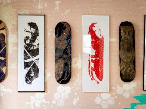 It is easy to think of how to paint skateboard decks. Check different skateboard deck designs and colors.