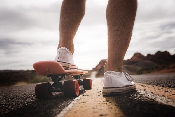 Always use stable skateboard aluminum trucks, and smooth-riding wheels when you go skateboarding.