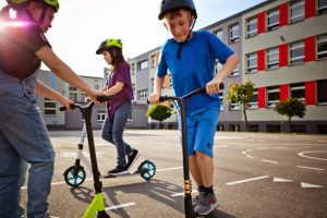 11-year old Children are enjoying their rides