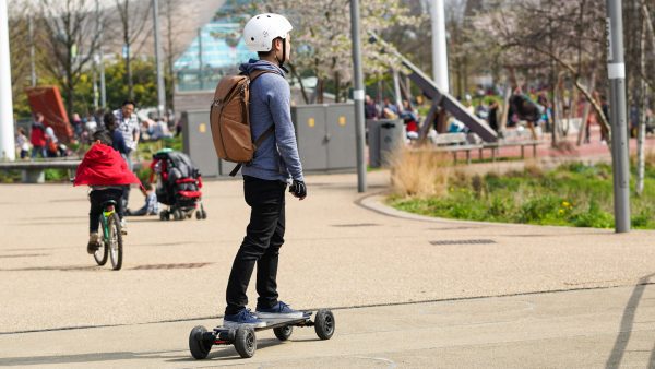A life with electric skateboard battery.