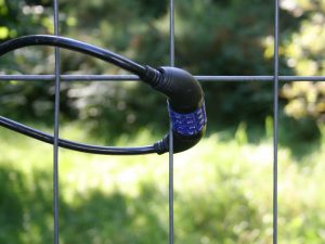 Locks used in a fence.