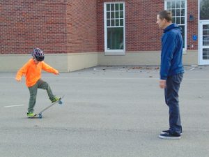 skateboarder's skateboarding