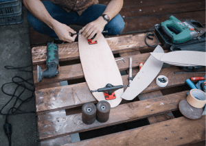 Maintaining skateboards: Installing new skateboard gear on a deck