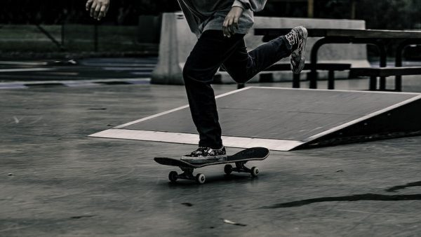 A person mastering their stunts as a board rider