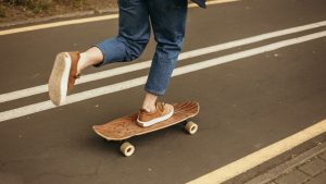 A rider using their own skateboard on the road. - Take your time and enjoy every ride – it's not about rushing, but about progressing in the right way.