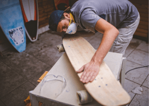 skateboard storage