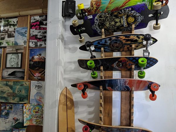 skateboard storage