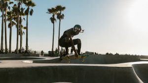 Street surfing is a complex combination of art and sport, with decks, wheels, and trucks all coming together in one thrilling ride.