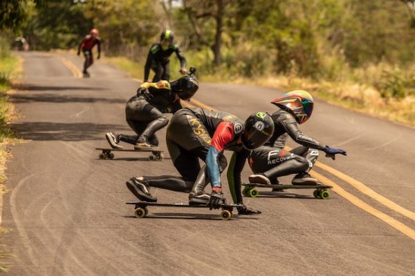 Skateboard stunts