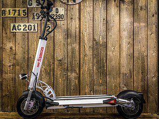 A scooter that features robust construction, including durable frames and components.